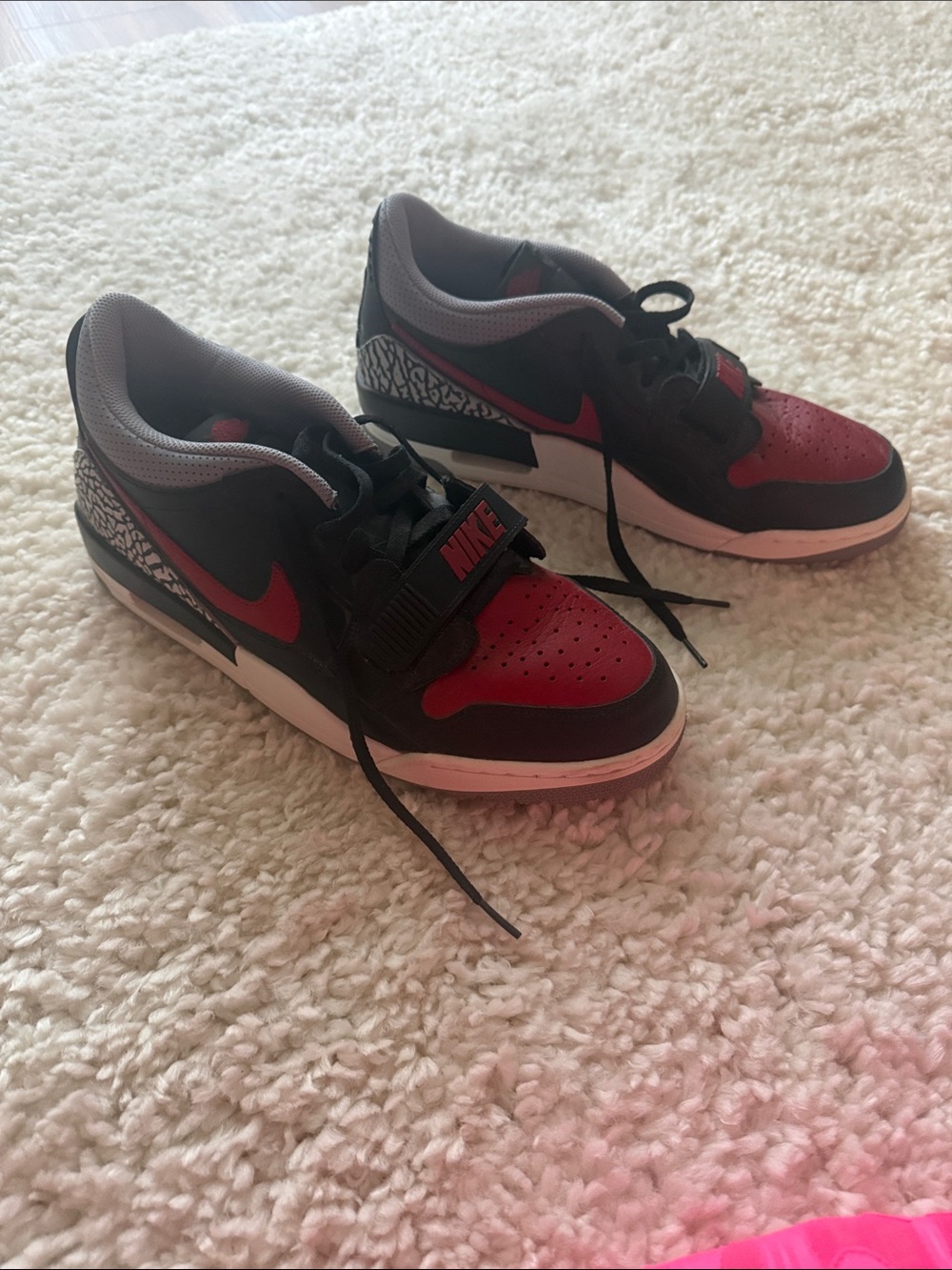 Nike Air Jordan Low Top Sneakers - Black/Grey/Red